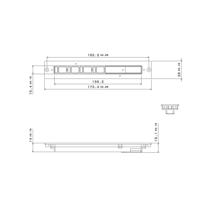 نمایشگر هود HL-0036 , برد الکترونیکی هود آشپزخانه​_نمایشگر هود