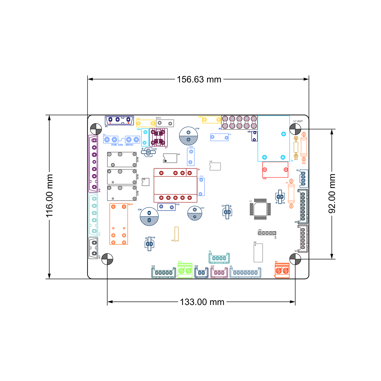 برد پکیج BP-1310 , برد الکترونیکی پکیج های گرمایشی و آبگرمکن​