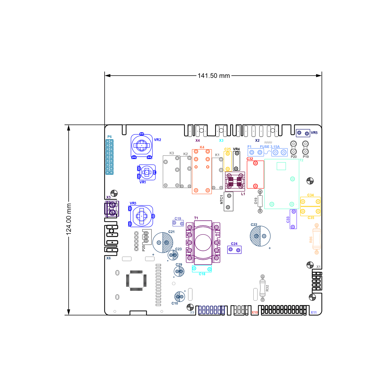 Boiler PCB board BP-1900 , Boiler Combi and Water Heater Control Boards
