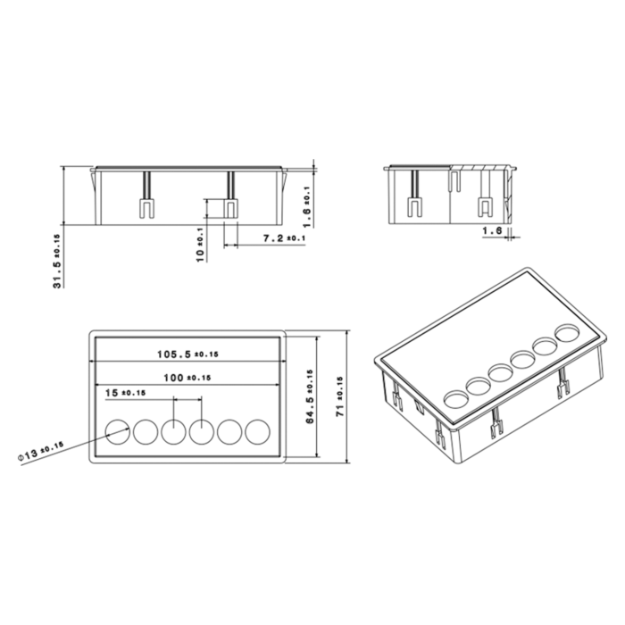 تایمر فر توکارOT-1562 , برد الکترونیکی اجاق و فر​_تایمر فر توکار